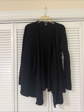 Lord and Taylor Cashmere Black Cardigan